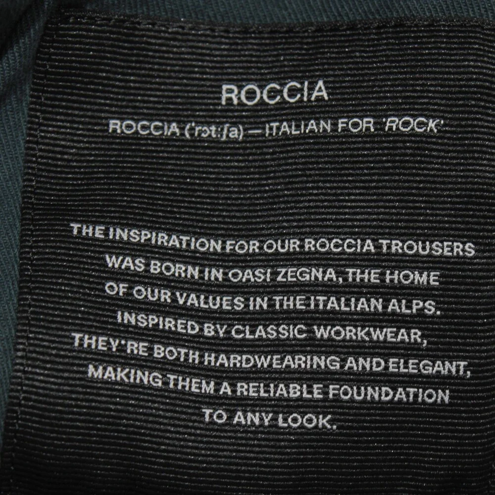Zegna NWT Roccia 5 Pocket Jean Cut Trousers Size 34 R in Blue Cotton Blend